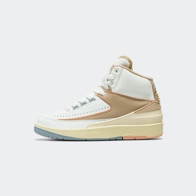 Womens Air Jordan 2 Retro - Sail/Desert-Sunrise Haze-Muslin