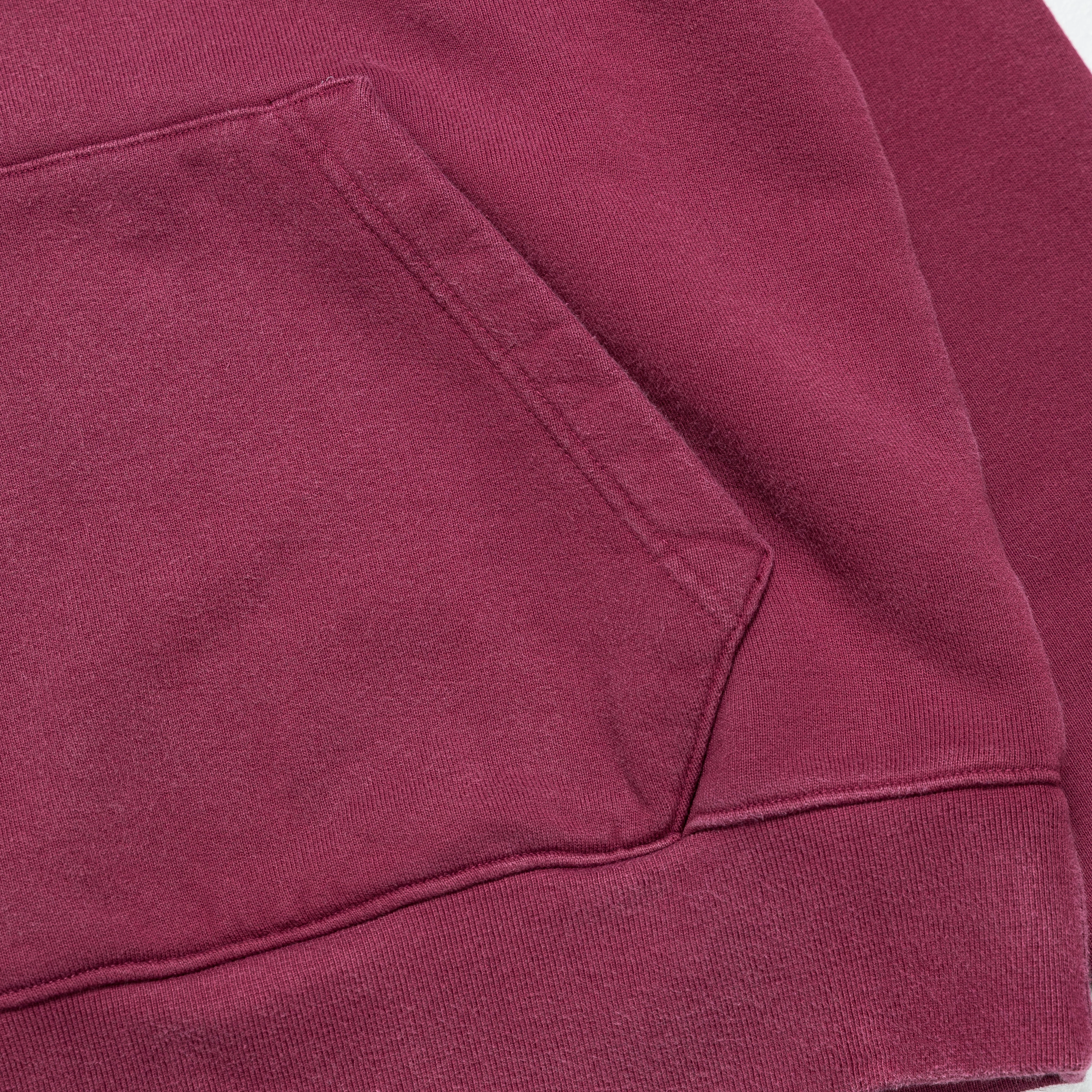 Wordmark Fleece Hoodie - Cherrywood Red/Sail